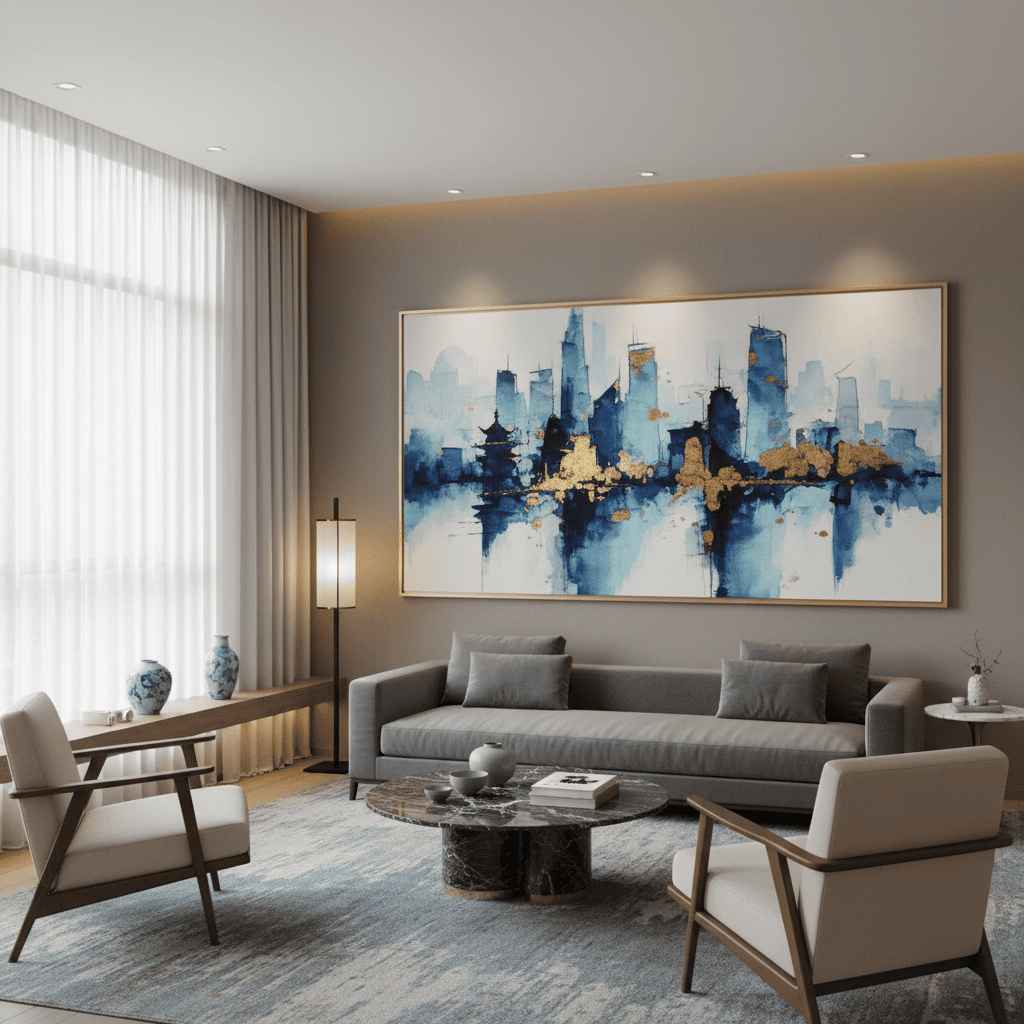 Abstract Cityscapes for Modern Homes