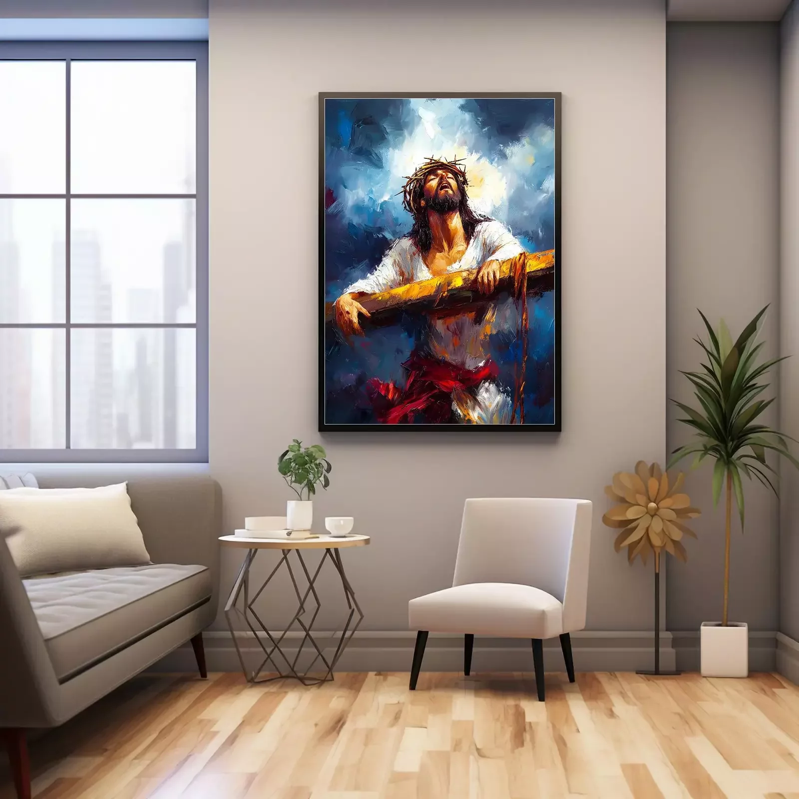 Jesus carrying the cross